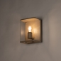 Foto 75366-2: Große beige Außenwandleuchte mit Glas IP44