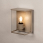 Foto 75366-4: Große beige Außenwandleuchte mit Glas IP44