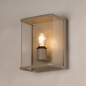 Foto 75366-5: Große beige Außenwandleuchte mit Glas IP44