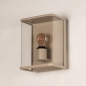 Foto 75366-6: Große beige Außenwandleuchte mit Glas IP44