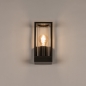 Foto 75367-4: Bruine buitenlamp met glas en open frame E27
