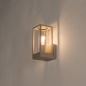 Foto 75368-2: Beige buiten wandlamp met glas en open frame E27