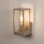 Foto 75368-4: Beige buiten wandlamp met glas en open frame E27
