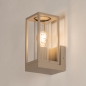 Foto 75368-5: Beige buiten wandlamp met glas en open frame E27