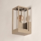 Foto 75368-6: Beige buiten wandlamp met glas en open frame E27