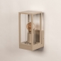 Foto 75368-7: Beige buiten wandlamp met glas en open frame E27