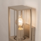 Foto 75368-8: Beige buiten wandlamp met glas en open frame E27