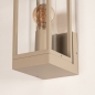 Foto 75368-9: Beige buiten wandlamp met glas en open frame E27