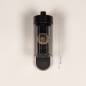 Foto 75370-1: Schwarze Außenleuchte mit Rauchglas – Moderne Wandleuchte IP54