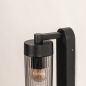 Foto 75370-11: Schwarze Außenleuchte mit Rauchglas – Moderne Wandleuchte IP54