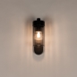 Foto 75370-4: Schwarze Außenleuchte mit Rauchglas – Moderne Wandleuchte IP54