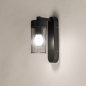 Foto 75370-6: Schwarze Außenleuchte mit Rauchglas – Moderne Wandleuchte IP54