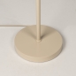 Foto 75376-9: Beige retro vloerlamp met drie bollen met gouden binnenkant G9 dimbaar