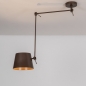Foto 75385-2: Bruine hanglamp met verstelbare knikarm | Koffiekleurige plafondlamp