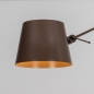 Foto 75385-7: Bruine hanglamp met verstelbare knikarm | Koffiekleurige plafondlamp
