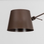 Foto 75385-8: Bruine hanglamp met verstelbare knikarm | Koffiekleurige plafondlamp