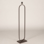 Foto 75396-2: Bruine vloerlamp frame met open ovale vorm zonder kap