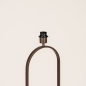 Foto 75396-4: Bruine vloerlamp frame met open ovale vorm zonder kap