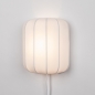 Foto 75431-2: Luxe wandlamp van stof in een mat witte kleur