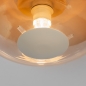 Foto 75436-6: Ronde, beige plafondlamp voorzien van champagne-kleurig glas