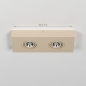 Foto 75445-1: Platte led opbouwspot in het beige