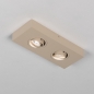 Foto 75445-3: Platte led opbouwspot in het beige