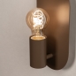 Foto 75452-11: Koffiebruine Fitting Wandlamp – Uniek Design met Ovale Wandplaat