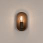 Foto 75452-5: Koffiebruine Fitting Wandlamp – Uniek Design met Ovale Wandplaat