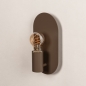 Foto 75452-9: Koffiebruine Fitting Wandlamp – Uniek Design met Ovale Wandplaat
