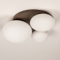 Foto 75455-7: Bruine plafondlamp met opaalglas