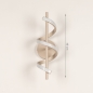 Foto 75456-1: Beige led krul wandlamp met drie dim standen
