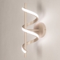 Foto 75456-3: Beige led krul wandlamp met drie dim standen