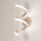Foto 75456-5: Beige led krul wandlamp met drie dim standen