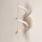 Foto 75456-7: Beige led krul wandlamp met drie dim standen