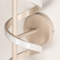 Foto 75456-9: Beige led krul wandlamp met drie dim standen