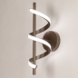 Foto 75457-5: Bruine led krul wandlamp met drie dim standen
