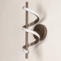 Foto 75457-6: Bruine led krul wandlamp met drie dim standen