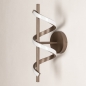 Foto 75457-7: Bruine led krul wandlamp met drie dim standen