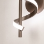 Foto 75457-8: Bruine led krul wandlamp met drie dim standen