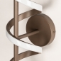 Foto 75457-9: Bruine led krul wandlamp met drie dim standen