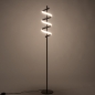 Foto 75459-4: Sierlijke led vloerlamp uitgevoerd in een bruine kleur