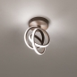 Foto 75468-2: Bruine led plafondlamp met drie dim standen