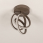 Foto 75468-5: Bruine led plafondlamp met drie dim standen