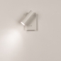 Foto 75500-2: Moderne wandlamp mat wit met schakelaar en verstelbare spot