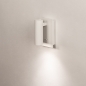 Foto 75500-3: Moderne wandlamp mat wit met schakelaar en verstelbare spot