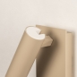 Foto 75502-9: Moderne wandlamp mat beige met schakelaar en verstelbare spot