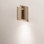 Foto 75503-2: Moderne wandlamp mat taupe met schakelaar en verstelbare spot