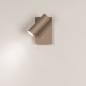Foto 75503-3: Moderne wandlamp mat taupe met schakelaar en verstelbare spot