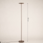 Foto 75511-1 maatindicatie: Koffiebruine vloerlamp uplighter met dimbare led verlichting