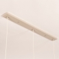 Foto 75521-14: Beige hanglamp voorzien van drie glazen kappen